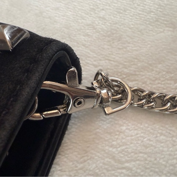 Christian Louboutin Studded Black Suede Clutch/Crossbody Bag - Picture 8 of 11